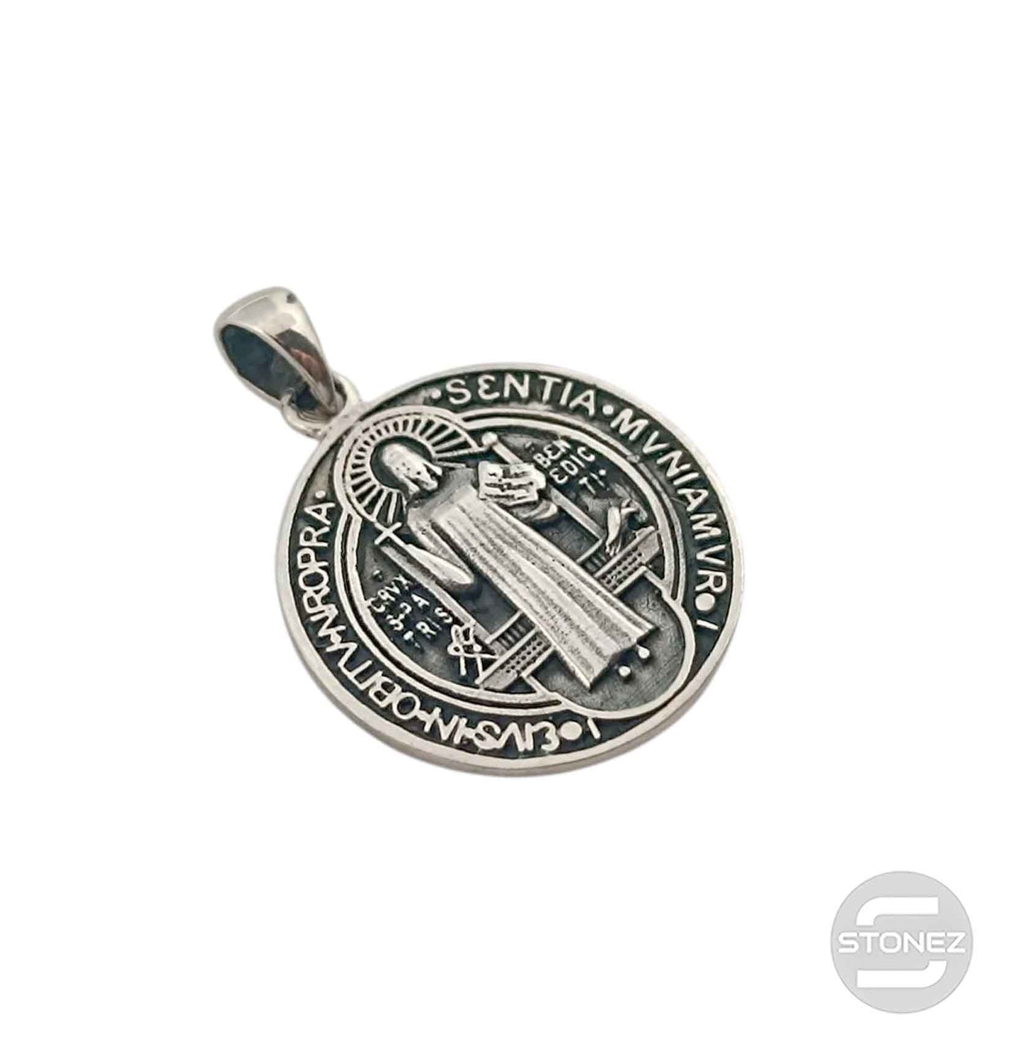 55960 Colgante De Plata 925 San Benito 24 mm