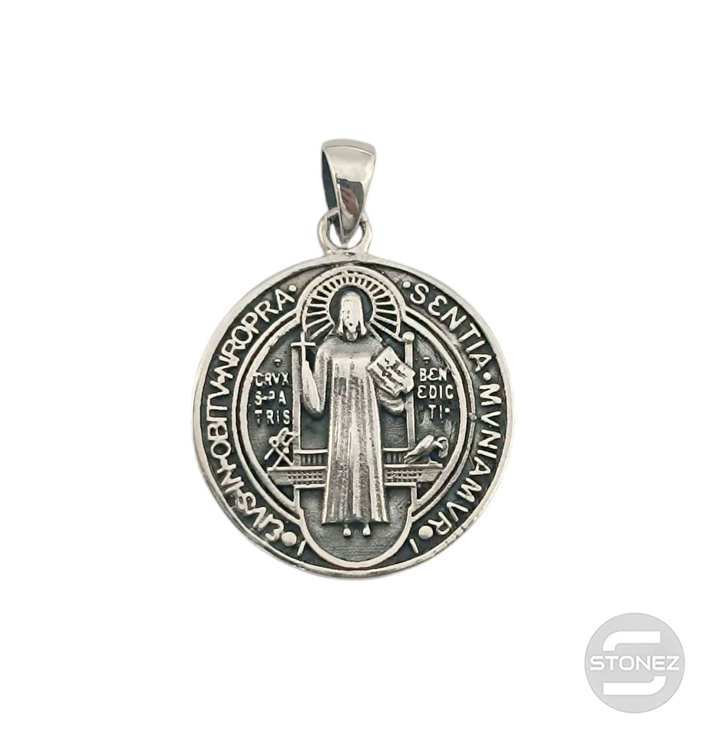 55960 Colgante De Plata 925 San Benito 24 mm