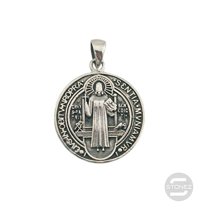 55960 Colgante De Plata 925 San Benito 24 mm