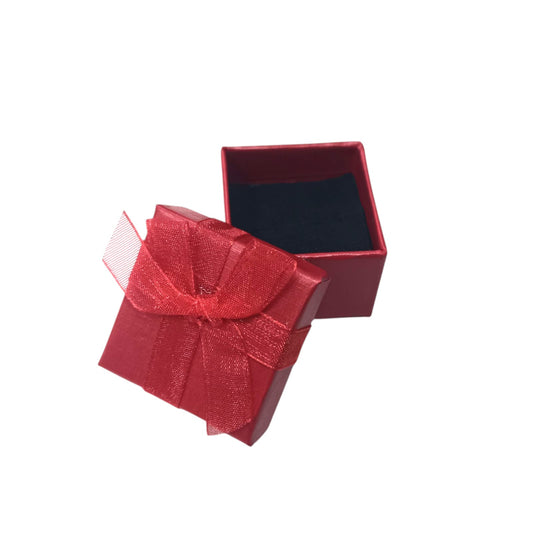 18819 Paquete 24 Cajitas De Regalo 4x4 PARA Anillos Color Rojo - stonez