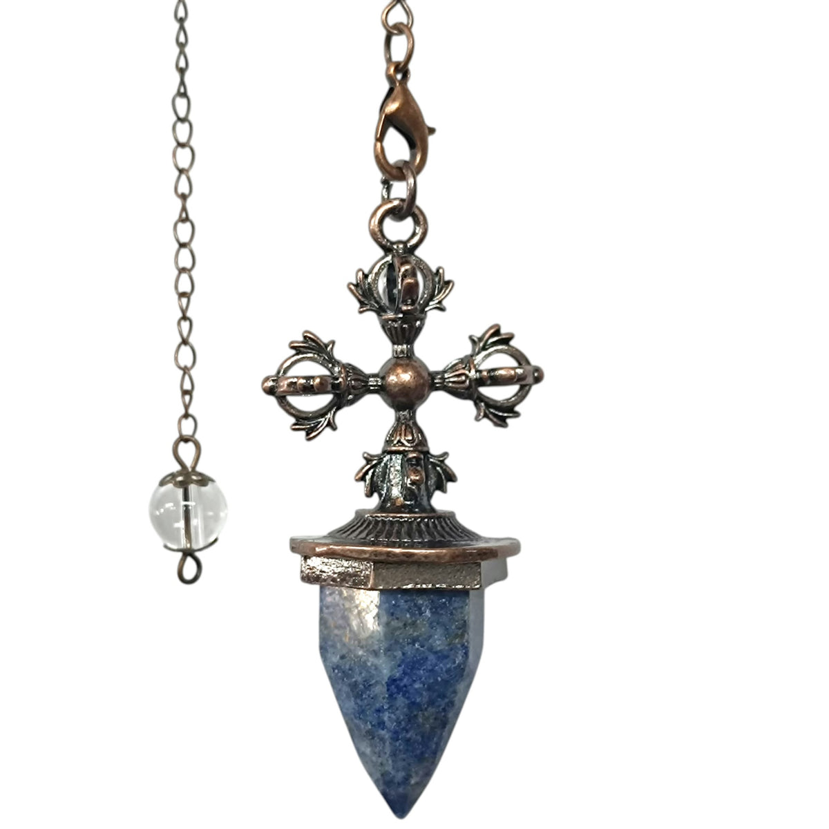 Pendulo Dorge Con Piedra Natural Lapislazuli 6 Cms Aprox REF: 600104528
