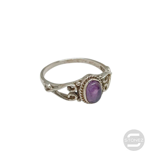 58221-05 Anillo Piedra Natural Amatista Medida Interior 18,5 mm Talla 18,5
