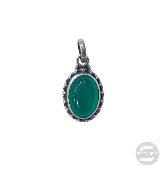 58228-12 Colgante Plata 925 Aventurina 21 mm Aprox Forma Oval