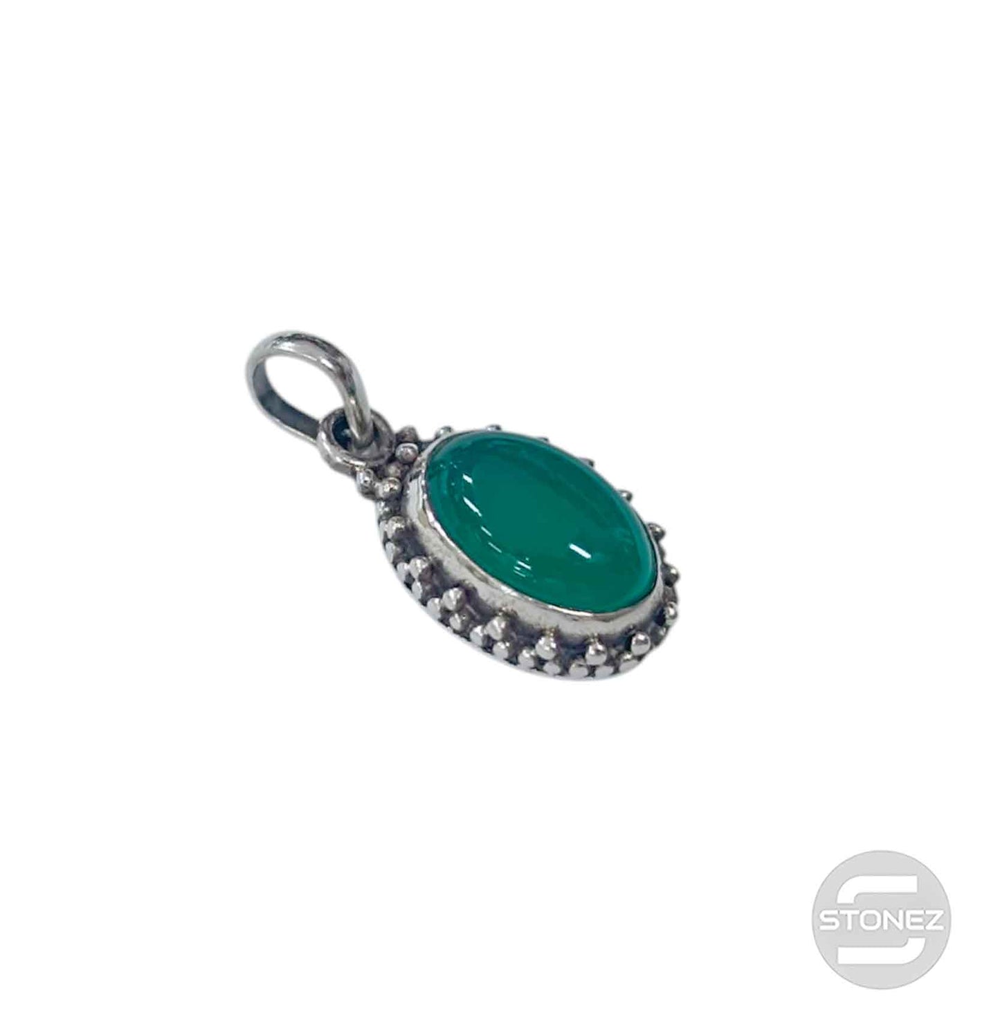 58228-12 Colgante Plata 925 Aventurina 21 mm Aprox Forma Oval