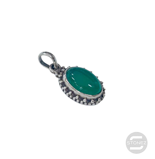 58228-12 Colgante Plata 925 Aventurina 21 mm Aprox Forma Oval