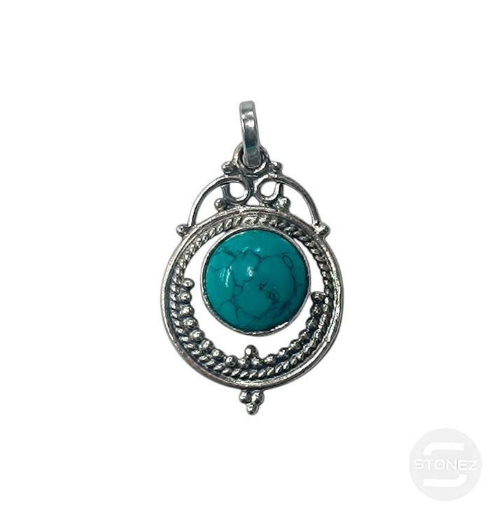 58241-03 Colgante Plata 925 Turquesina 26 mm Aprox
