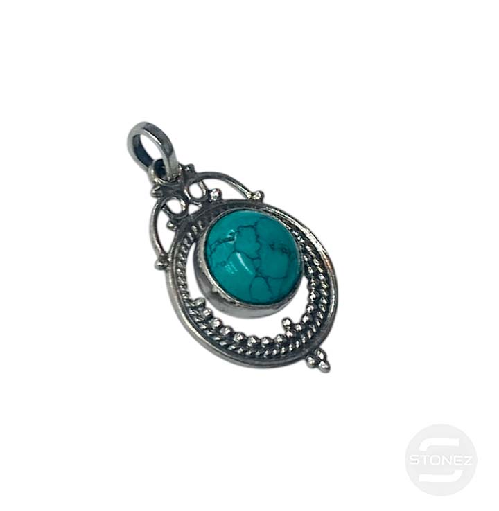 58241-03 Colgante Plata 925 Turquesina 26 mm Aprox