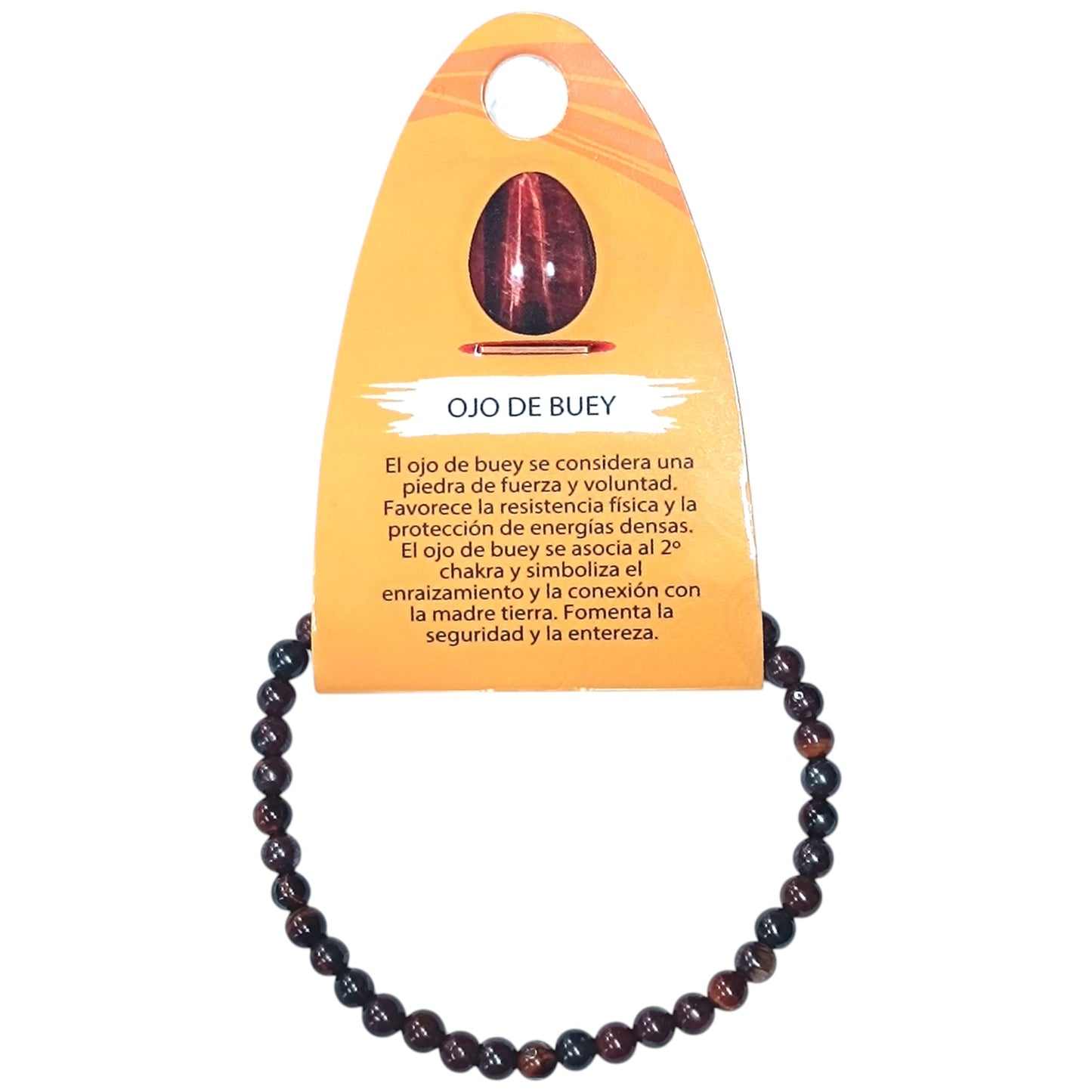 Pulsera Piedra Natural Ojo De Buey 4 mm 49235-48