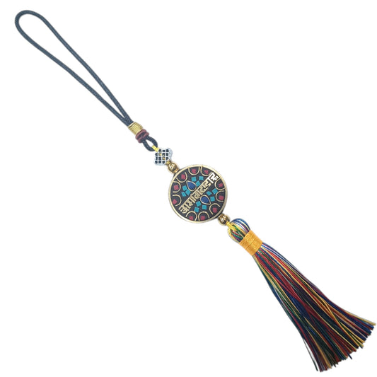 600102782-02 Llavero Budista Con Piedra 15 Cms