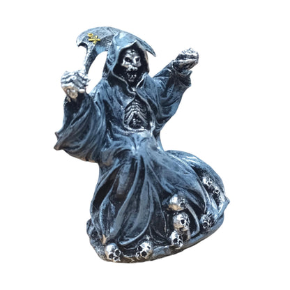 Figura En Resina Santa Muerte 20 Cms Aprox Plata REF: 600104472