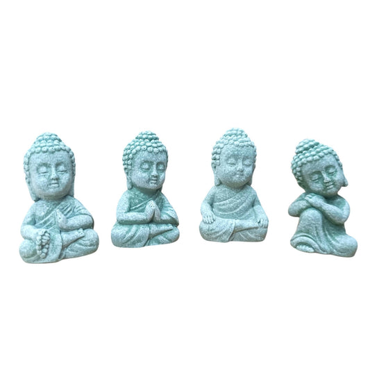 Juego Figura En Resina Buda 4 Unidades 6 Cms Aprox REF:600104540
