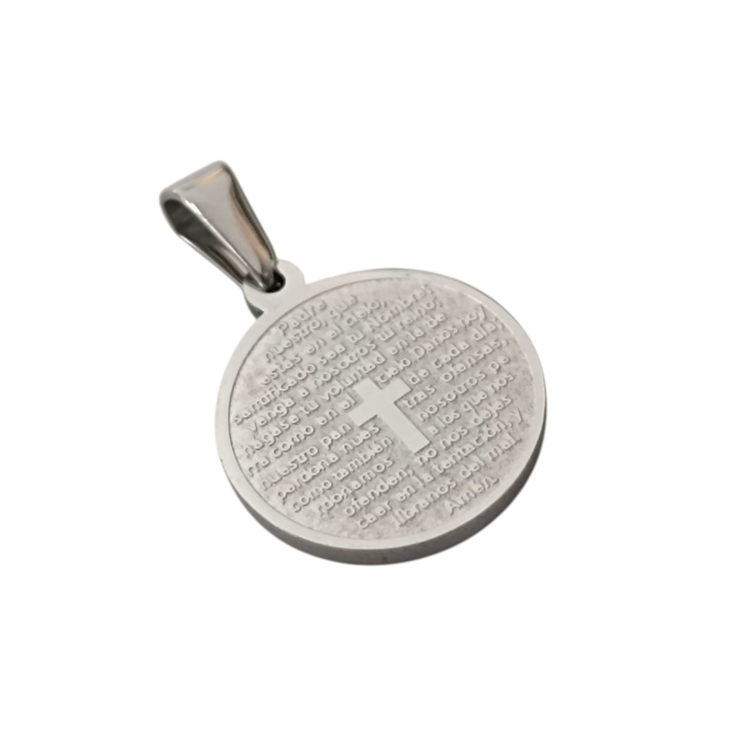 600103448-17 Colgante Acero Padre Nuestro 17 mm
