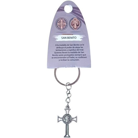 Llavero Cruz San Benito En Metal Aprox 49690-42