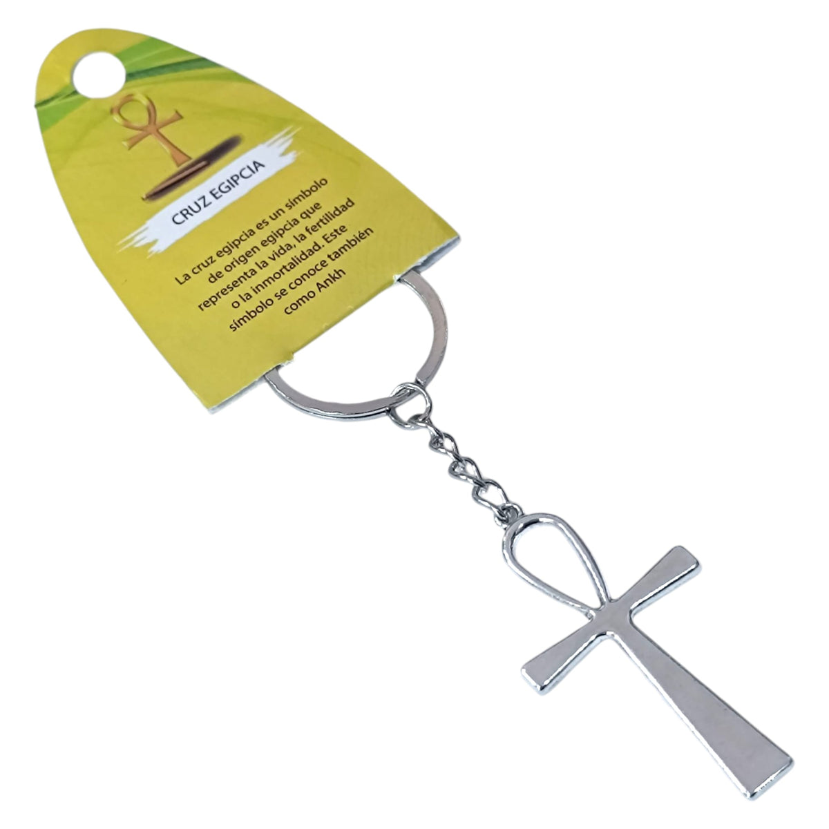 Llavero Cruz Egipcia En Metal Aprox 49690-41