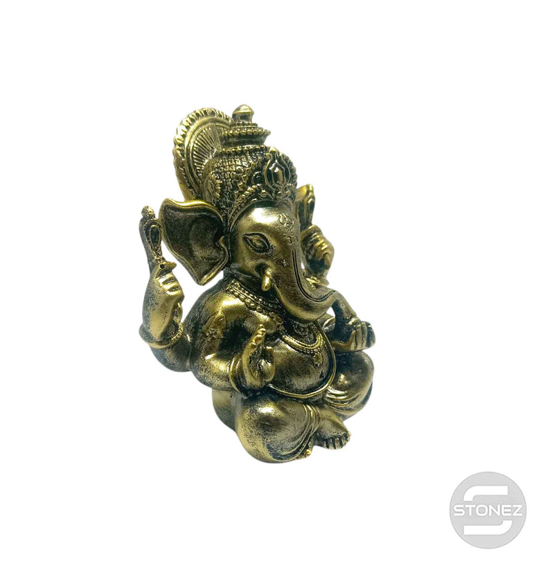 Cargue la imagen en el visor de la galería, 600102867 Figura Ganesha En Resina 14 Cms Aprox
