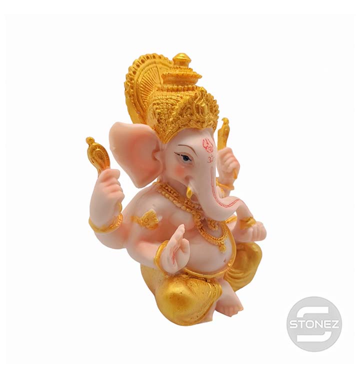 Cargue la imagen en el visor de la galería, 600101457 Figura En Resina Diosa Ganesha 13,5X11 Cms Aprox.
