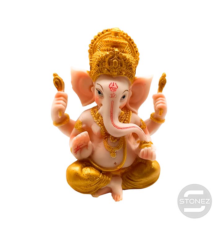 Cargue la imagen en el visor de la galería, 600101457 Figura En Resina Diosa Ganesha 13,5X11 Cms Aprox.
