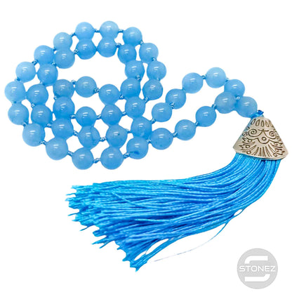 600101463-202 Codigo Sagrado 45 Cuentas Jade Teñido Bola 8mm. - stonez