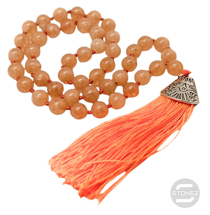 600101463-211 Codigo Sagrado 45 Cuentas Jade Teñido Bola 8mm. - stonez