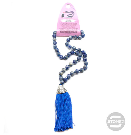 600101464-16 Codigo Sagrado 45 Cuentas Sodalita Bola 8mm