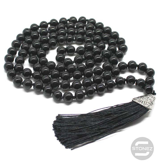 600101469-04 Japa Mala 108 Cuentas Onix Bola 8mm