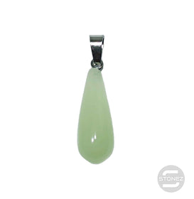 600102050 Colgante Lagrima Piedra Fluorescente 28 mm Aprox Con En Metal