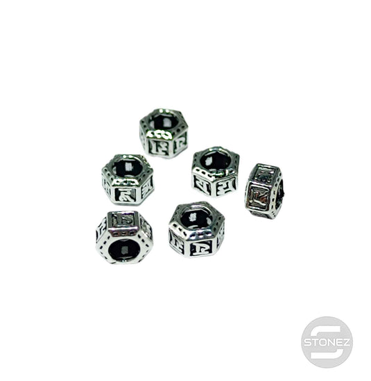 600102067 Entrepiezas Plata 925 6 Uds 5X4 Boquete 3 mm Aprox