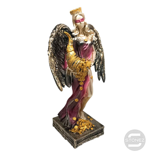 600102136-02 FIgura Diosa De La Fortuna Con Alas 35 Cms Aprox Color Cobre/Rojo (SOLO PARA RECOGER EN TIENDA O ENVIOS BAJO SU RESPONSABILIDAD)