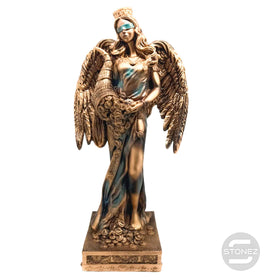 600102136 FIgura Diosa De La Fortuna Con Alas 35 Cms Aprox Color Cobre/Azul (SOLO PARA RECOGER EN TIENDA O ENVIOS BAJO SU RESPONSABILIDAD)