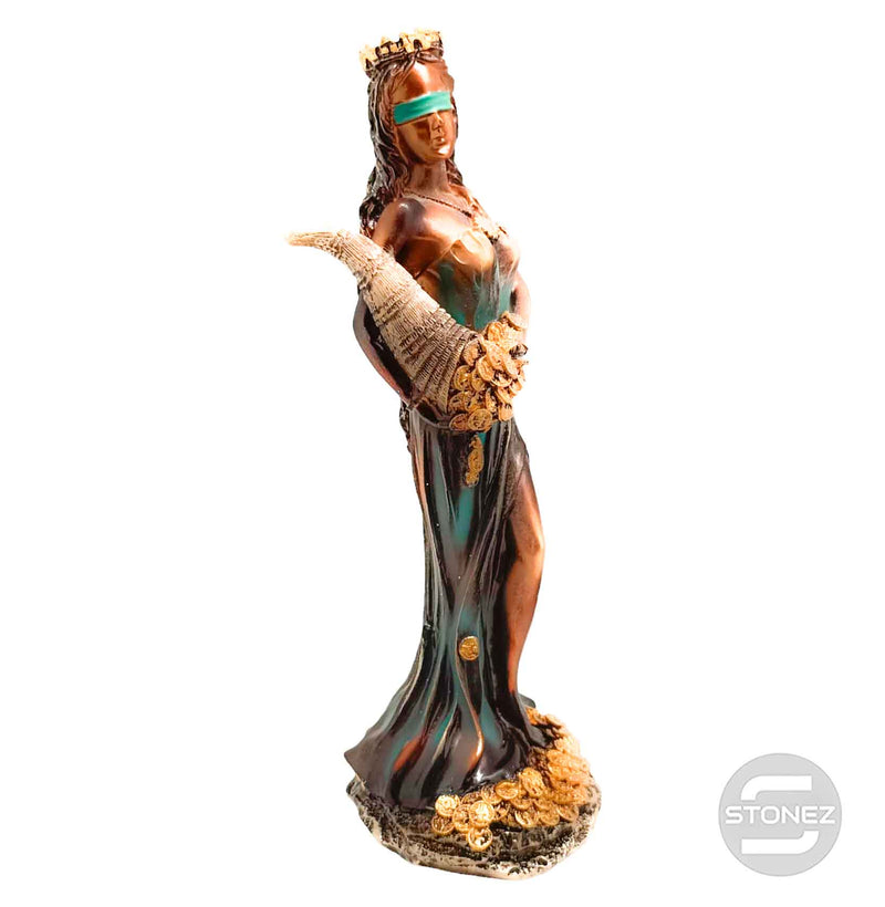 Cargue la imagen en el visor de la galería, 600102139-03 Figura Diosa De La Fortuna 31 Cms Aprox Color Cobre/Verde (SOLO PARA RECOGER EN TIENDA O ENVIOS BAJO SU RESPONSABILIDAD)
