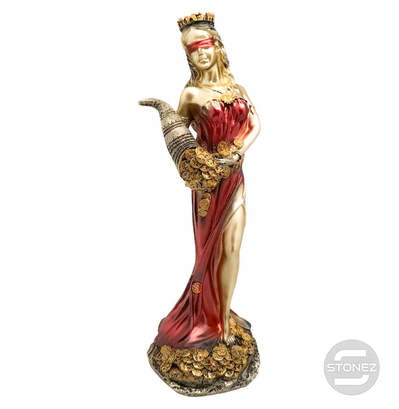 Cargue la imagen en el visor de la galería, 600102139-02 Figura Diosa De La Fortuna 31 Cms Aprox Color Dorada/Rojo (SOLO PARA RECOGER EN TIENDA O ENVIOS BAJO SU RESPONSABILIDAD).
