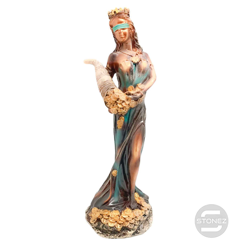 Cargue la imagen en el visor de la galería, 600102139-03 Figura Diosa De La Fortuna 31 Cms Aprox Color Cobre/Verde (SOLO PARA RECOGER EN TIENDA O ENVIOS BAJO SU RESPONSABILIDAD)
