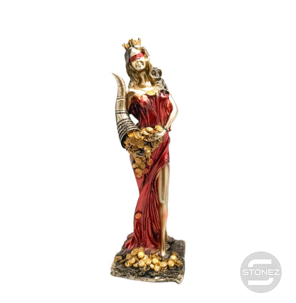 600102140-02 Figura Diosa De La Fortuna 28 Cms Aprox Color Dorado/Rojo