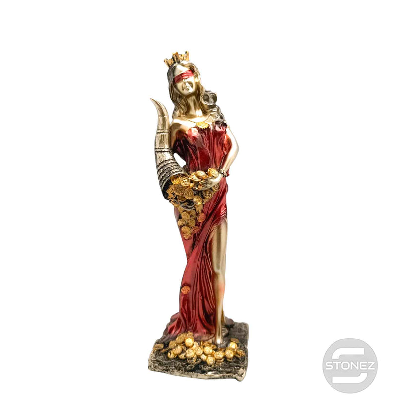 Cargue la imagen en el visor de la galería, 600102140-02 Figura Diosa De La Fortuna 28 Cms Aprox Color Dorado/Rojo (SOLO PARA RECOGER EN TIENDA O ENVIOS BAJO SU RESPONSABILIDAD)
