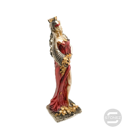 600102140-02 Figura Diosa De La Fortuna 28 Cms Aprox Color Dorado/Rojo