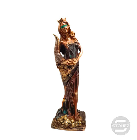 600102140-03 Figura Diosa De La Fortuna 28 Cms Aprox Color Cobre/Verde (SOLO PARA RECOGER EN TIENDA O ENVIOS BAJO SU RESPONSABILIDAD)