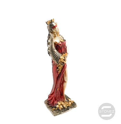 600102141-02 Figura Diosa De La Fortuna 26 Cms Aprox Color Dorado/Rojo