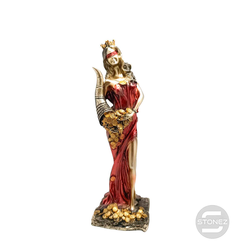 Cargue la imagen en el visor de la galería, 600102141-02 Figura Diosa De La Fortuna 26 Cms Aprox Color Dorado/Rojo (SOLO PARA RECOGER EN TIENDA O ENVIOS BAJO SU RESPONSABILIDAD)
