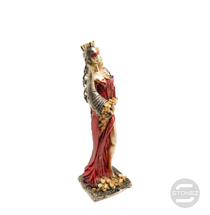 600102142-02 Figura Diosa De La Fortuna 21 Cms Aprox Color Dorado/Rojo