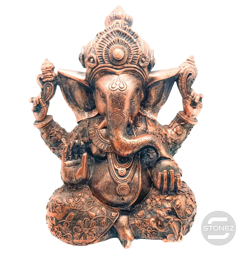 Cargue la imagen en el visor de la galería, 600102152-02 Figura En Resina Diosa Ganesha 30 Cms Aprox Color Bronce (Solo Recogida En Tienda)
