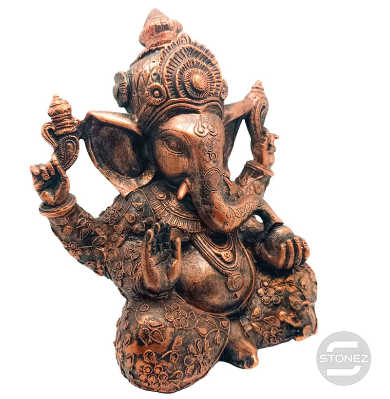 Cargue la imagen en el visor de la galería, 600102152-02 Figura En Resina Diosa Ganesha 30 Cms Aprox Color Bronce (Solo Recogida En Tienda)
