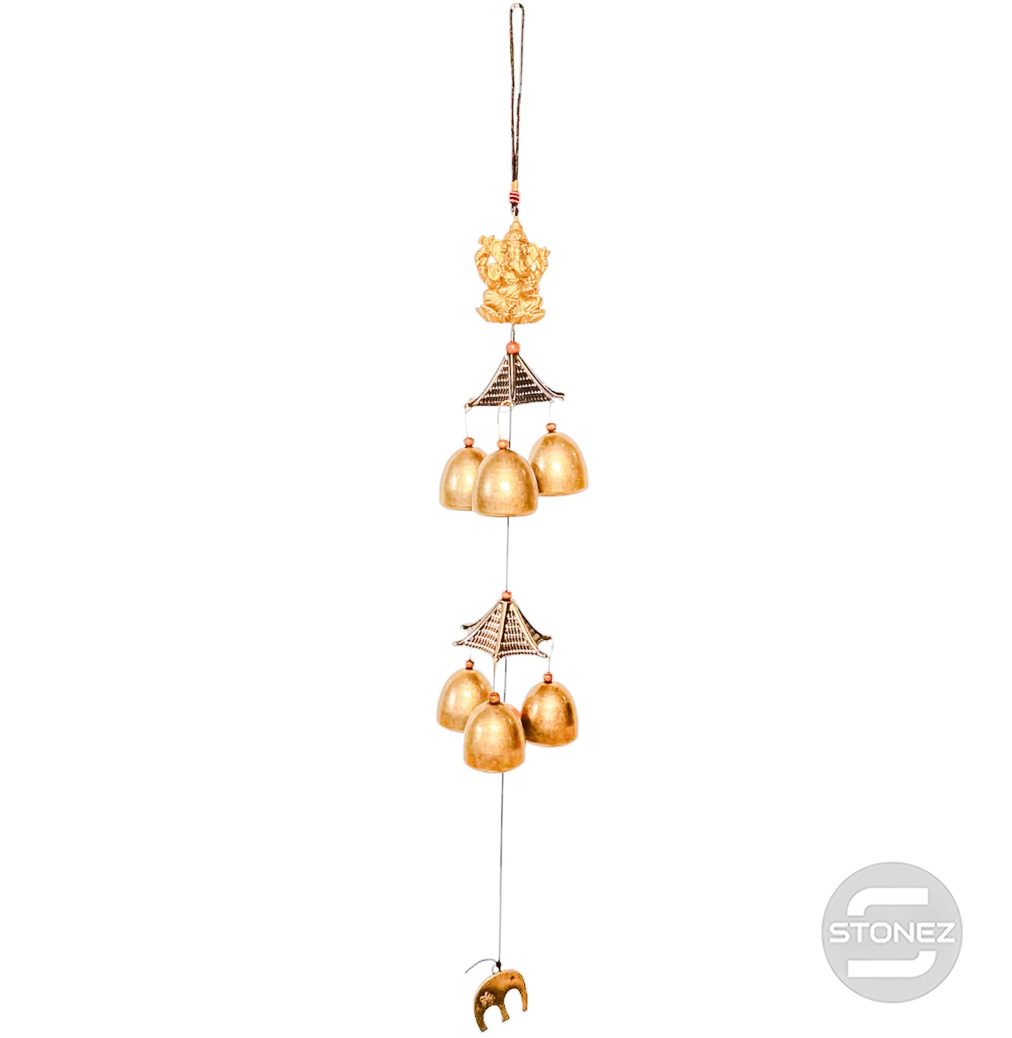 600102163-03 Campana De Viento Ganesha Dijes De Campana 57 Cms Aprox