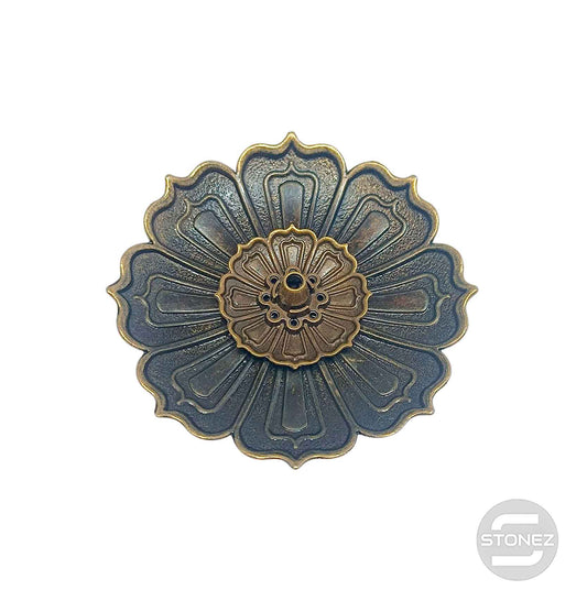 600102175-01 Porta Incienso De Metal 8,5 Cms Aprox color bronce