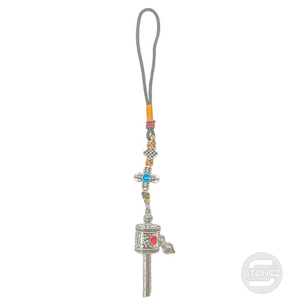 600102178-02 Colgante Budista Rueda De Rezo 20 Cms Aprox