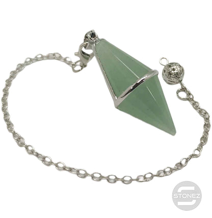 600102204-12 Péndulo Mineral Aventurina 4 Cms Aprox