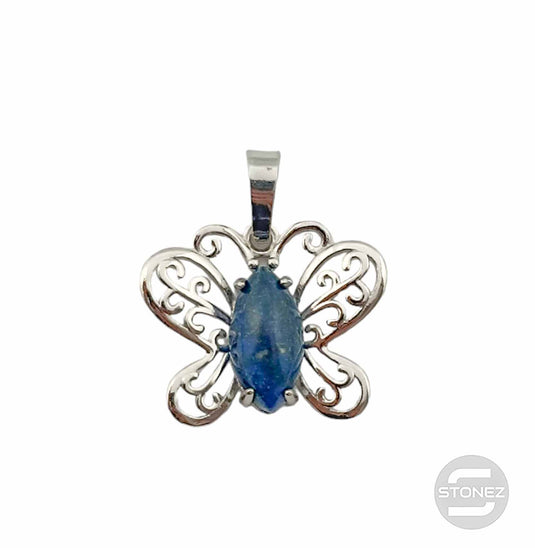 600102247 Colgante Mariposa En Metal Con Piedra Piedra Lapis Lázuli 2 Cms Aprox