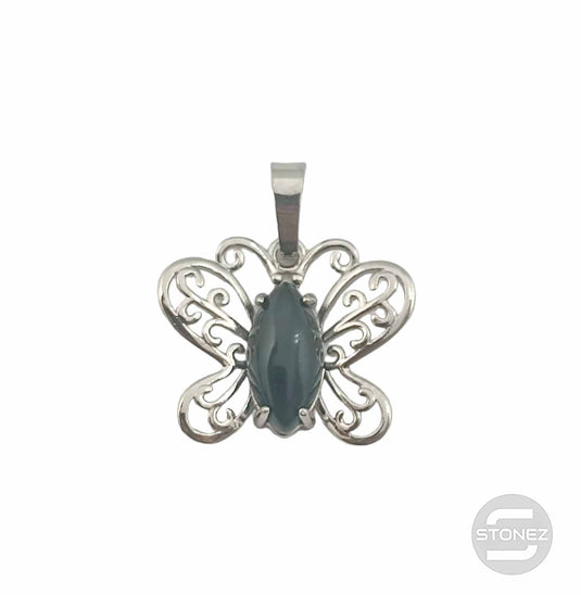 600102247 Colgante Mariposa En Metal Con Piedra Piedra Onix 2 Cms Aprox