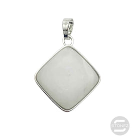 600102259 Colgante En Forma De Pirámide En Metal Con Piedra Cuarzo Blanco 3 Cms Aprox