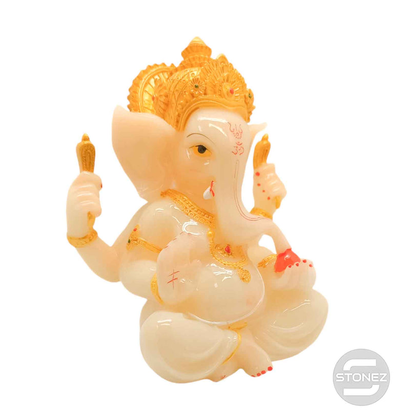 Carregue a imagem no visualizador da galeria, 600102406 Figura En Resina Ganesha 20x13 Cms Aprox
