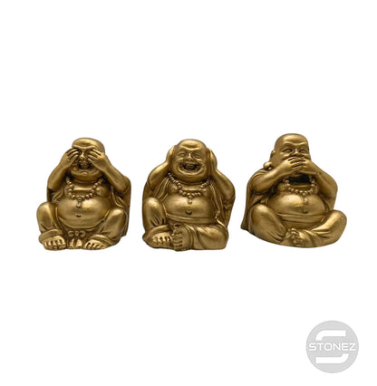 600102419 Juego Figura En Resina Budas Ver, Oír Y Callar 6 Cms Aprox - stonez